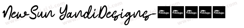 NewSun YandiDesigns字体转换